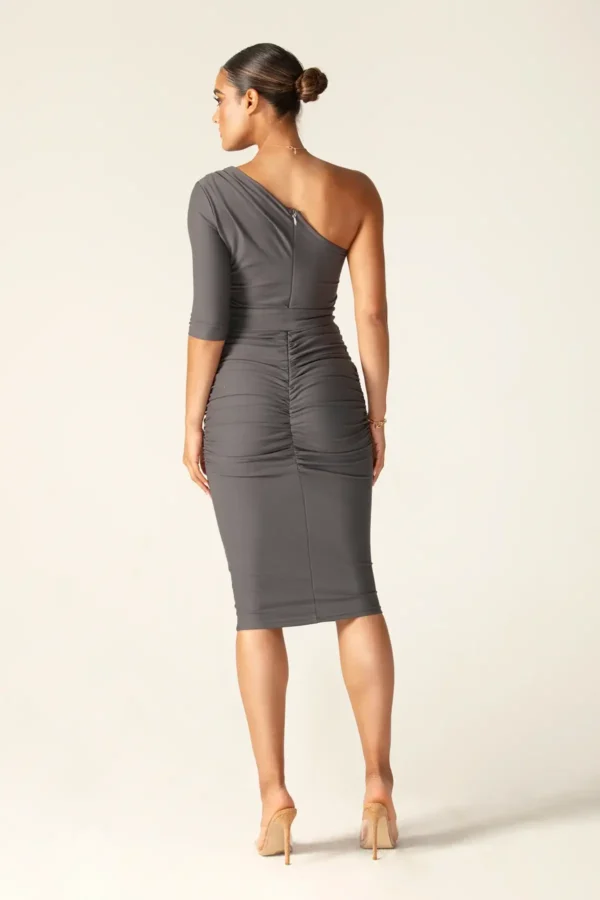 Dolly Elegant Bodycon Dress (Gray) - Image 6