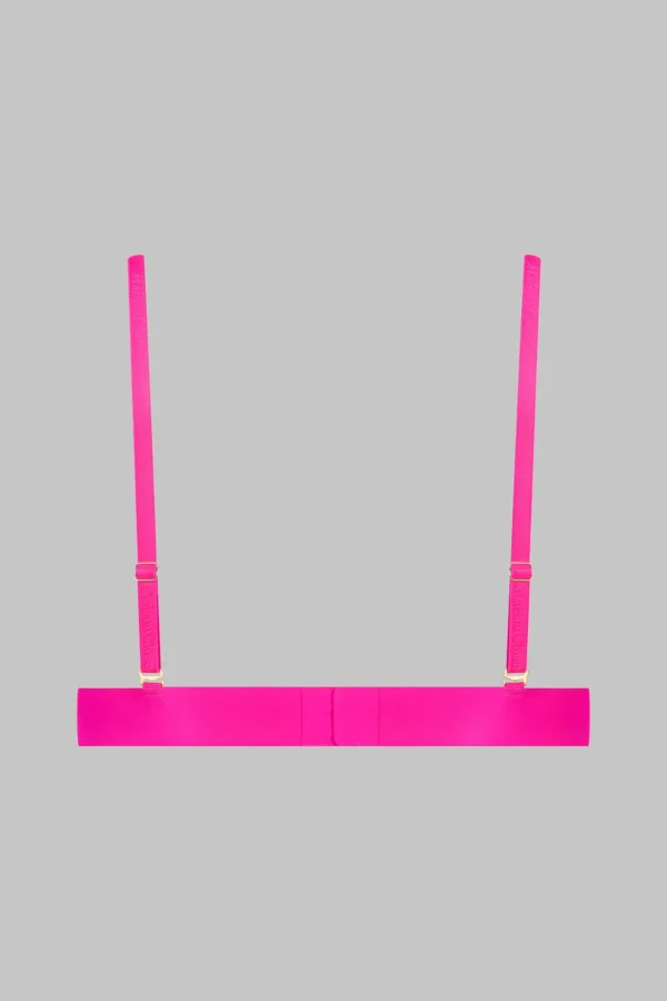 FLASHBACK NEON TRIANGLE BRA - PINK - Image 5