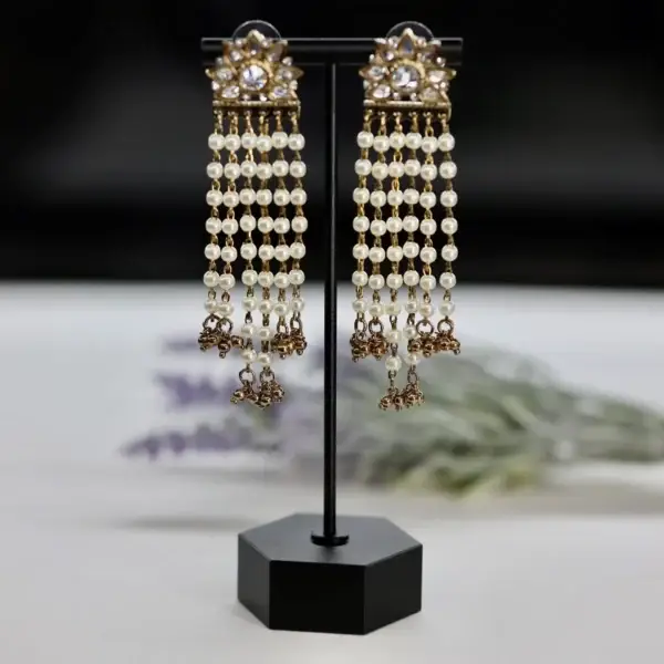 Mishka Earrings in Pearl - Image 2