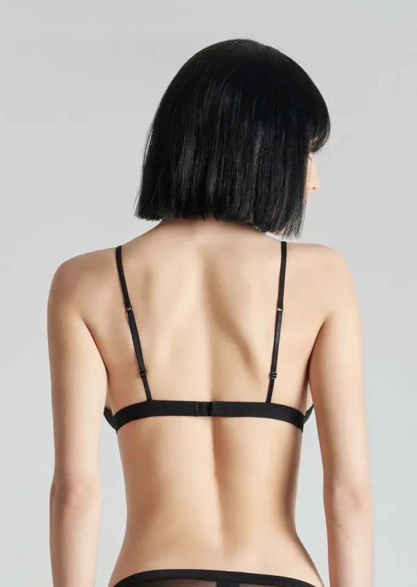 PURE TENTATION TRIANGLE BRA - BLACK - Image 4
