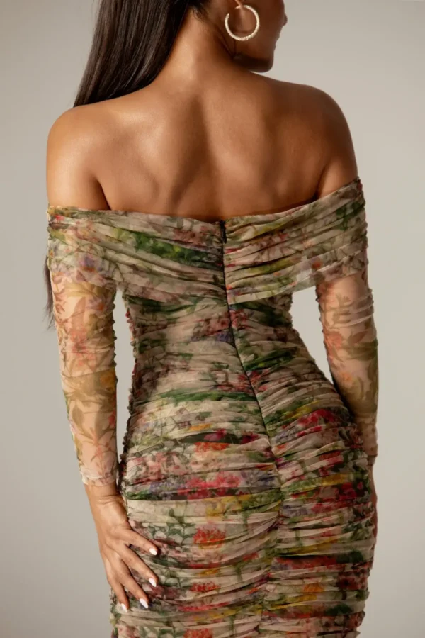 Hayley Off Shoulder Midi Dress - Image 2