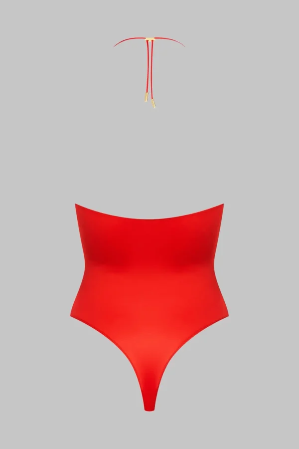 French Kiss - Bandeau thong bodysuit - Red - Image 5