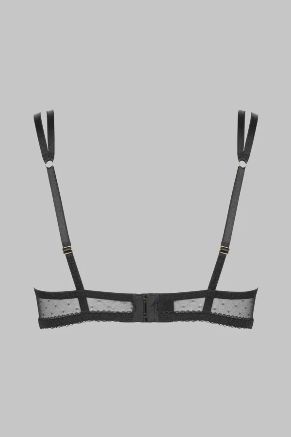 Inspiration Divine - Quarter Cup Bra - Black - Image 5